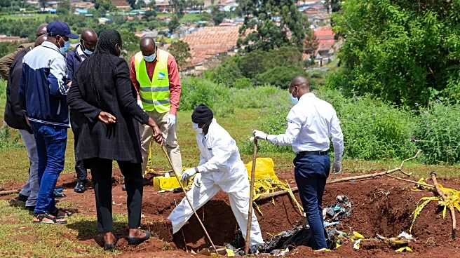Police in Kenya exhume at least 33 bodies from a mass grave