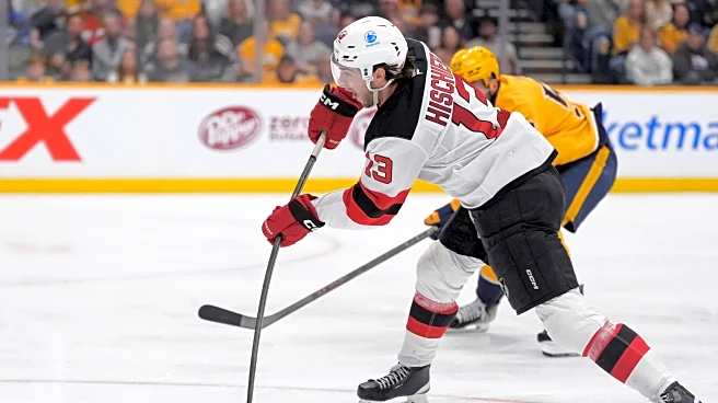 Hischier scores twice as Devils down Predators 4-2