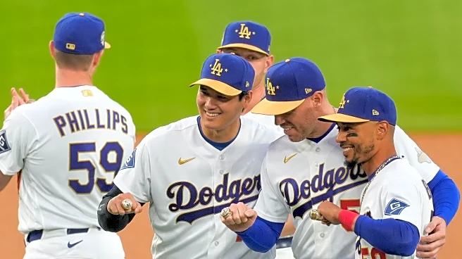 Put a ring on it: Dodgers receive glittering World Series jewelry to mark back-to-back titles