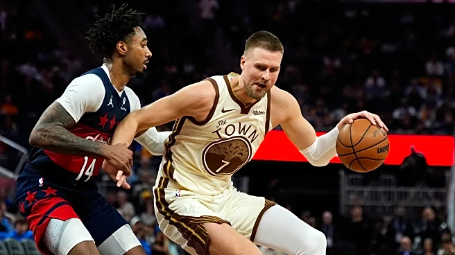 Porzingis and Santos come up big for Warriors in 131-126 win over Wizards