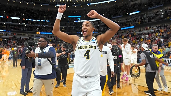 Michigan's Nimari Burnett playing in his Chicago hometown for a spot in the Final Four