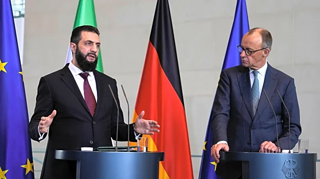 German leader raises prospect of many Syrians returning home as the country's president visits