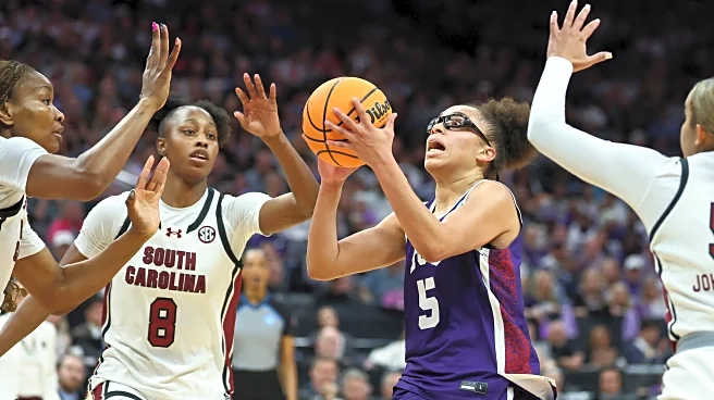 Edwards, Makeer power South Carolina past TCU 78-52 to reach the Final Four