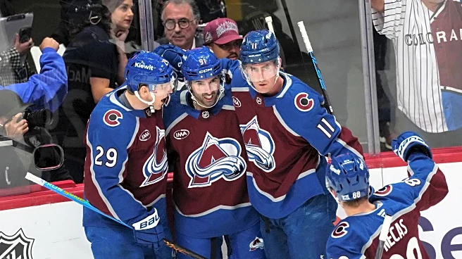 Nazem Kadri scores twice as part of a 26-shot, 5-goal 1st period to help Avalanche beat Flames 9-2