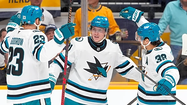 Gaudette's goal with 21 seconds left helps Sharks win 5-4 to snap Blues' 3-game win streak