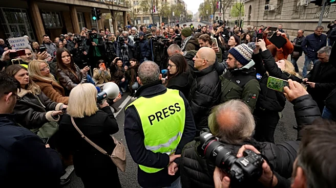 Serbian journalists protest reported attacks, pressure on media