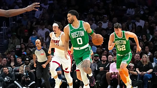 Brown scores 43, Tatum has triple-double and Celtics run away from Heat, 147-129