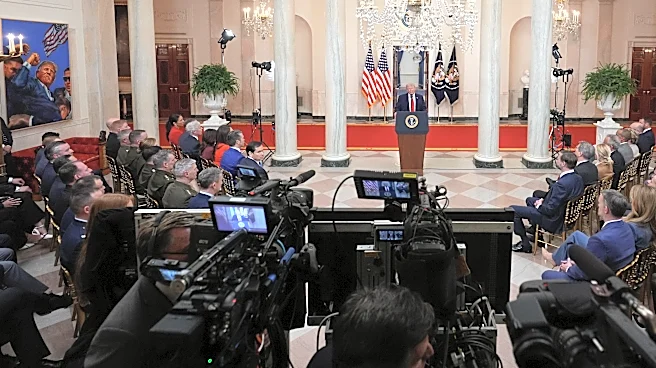 FACT FOCUS: False claims Trump made as he addressed the nation about Iran