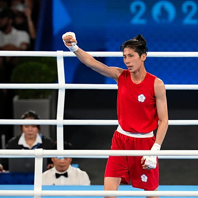 Olympic gold medalist boxer at center of gender controversy advances to Asian semifinals