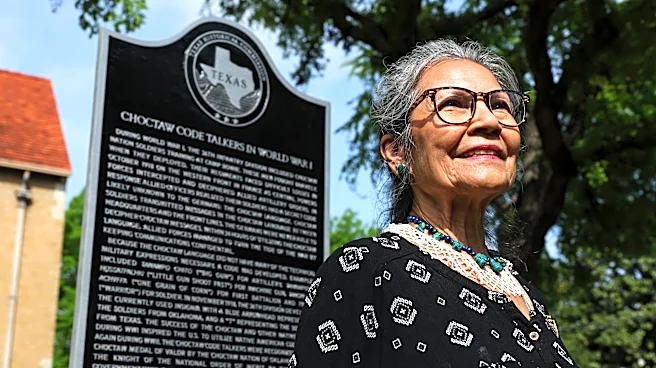 Descendants of Choctaw code talkers gather in Fort Worth for historical marker unveiling