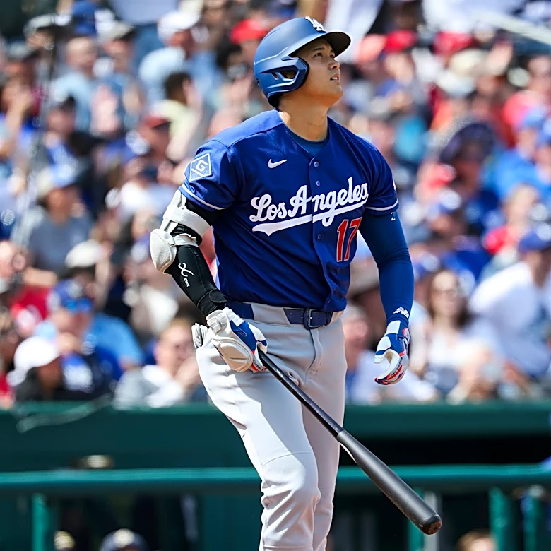 Ohtani and Tucker hit 2 of the Dodgers' 5 homers in a 13-6 rout of the Nationals