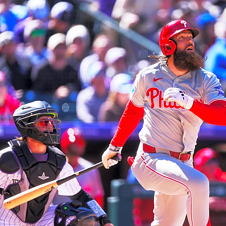 Marsh helps power 7-run first inning as Phillies beat Rockies 10-1 in Colorado’s home opener