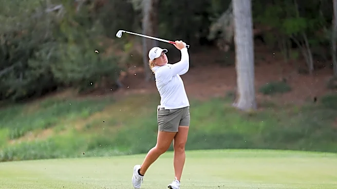 Lauren Coughlin surges through gusty round for a 5-shot lead at Shadow Creek