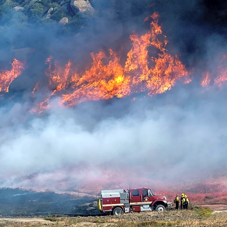 Crews making progress containing Southern California wildfire as some mandatory evacuations remain
