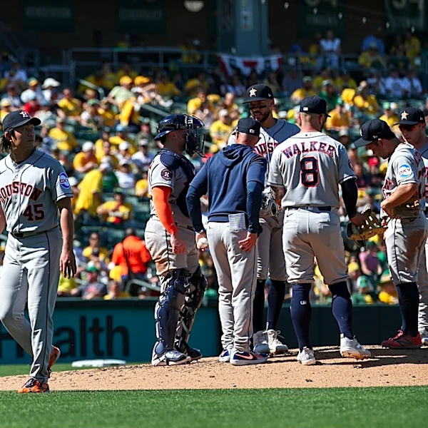 Walker homers, Peña gets 600th hit as Astros rout Athletics 11-0
