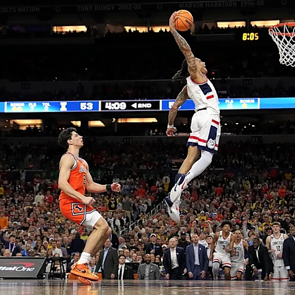 UConn's Solo Ball, Michigan's Yaxel Lendeborg both dealing with injuries heading into title game