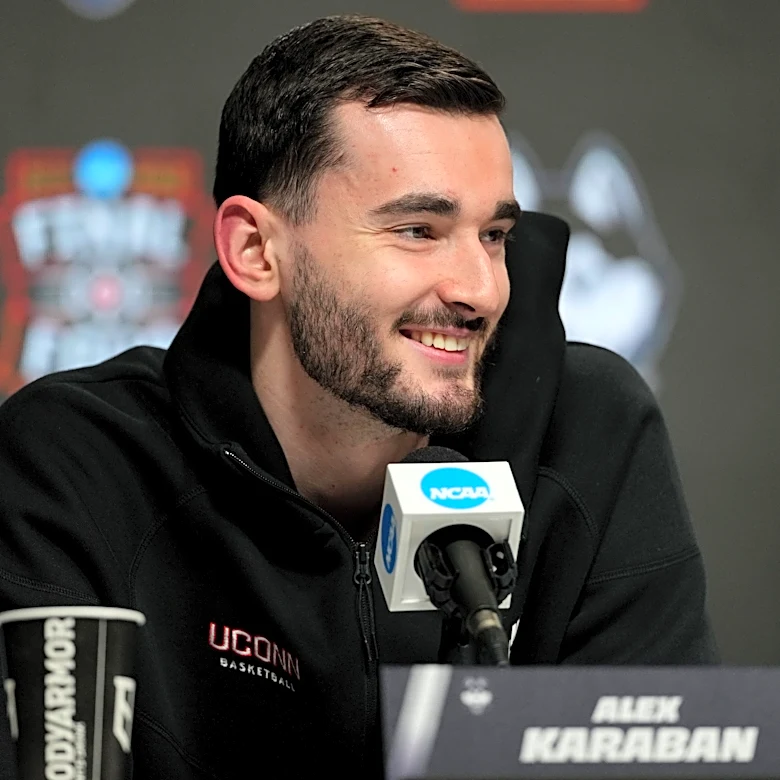 UConn's Alex Karaban started his career with 2 NCAA titles. He'll close with a chance at a 3rd