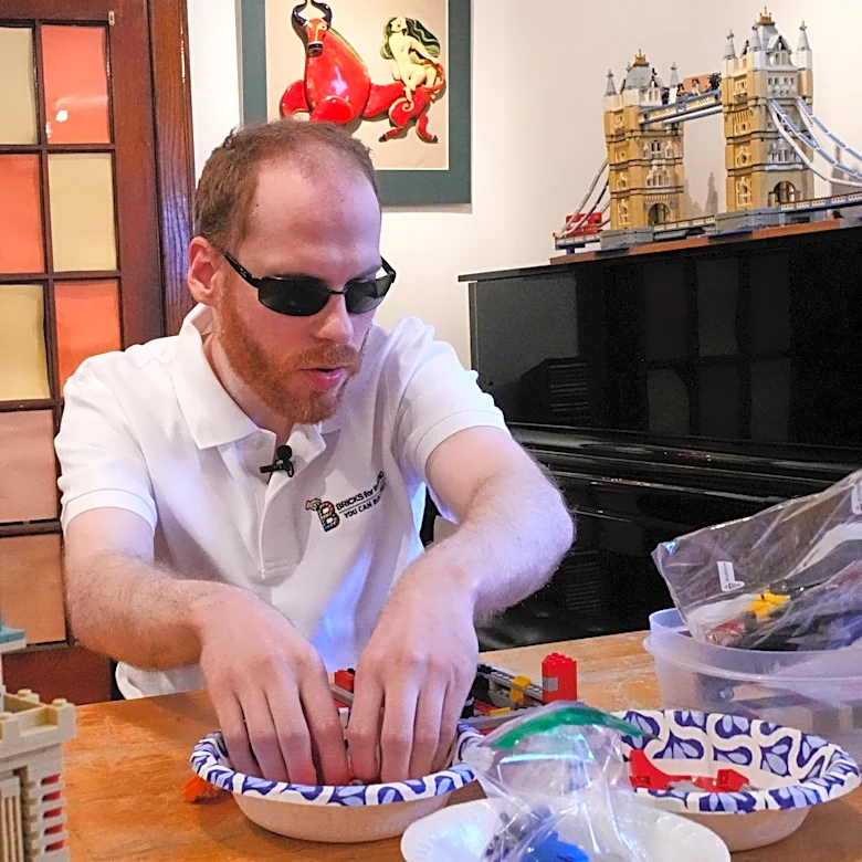 How a blind man made it possible for others with low vision to build Lego sets
