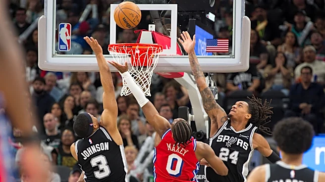 Spurs beat 76ers 115-102 after losing Wembanyama to left rib contusion