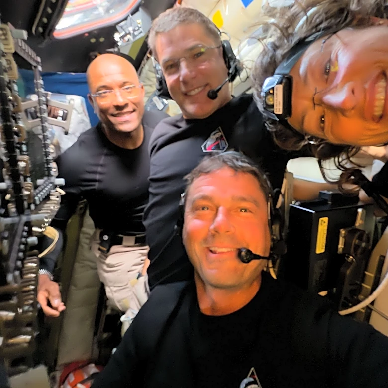 Artemis II astronauts make long-distance call to the space station as they head home from the moon