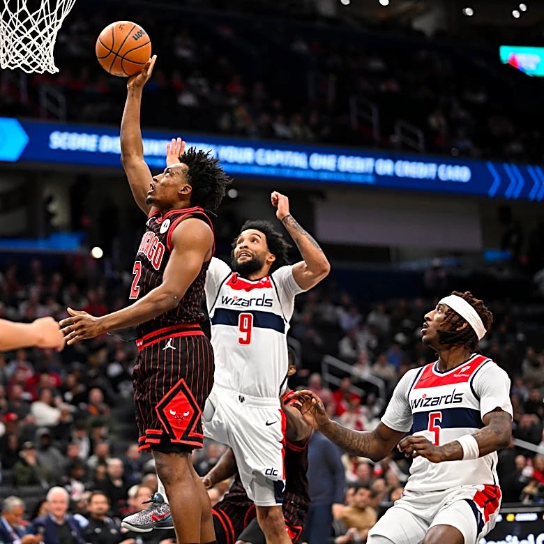 Bulls end 7-game skid in first game since front-office shake-up, pounding NBA-worst Wizards 129-98