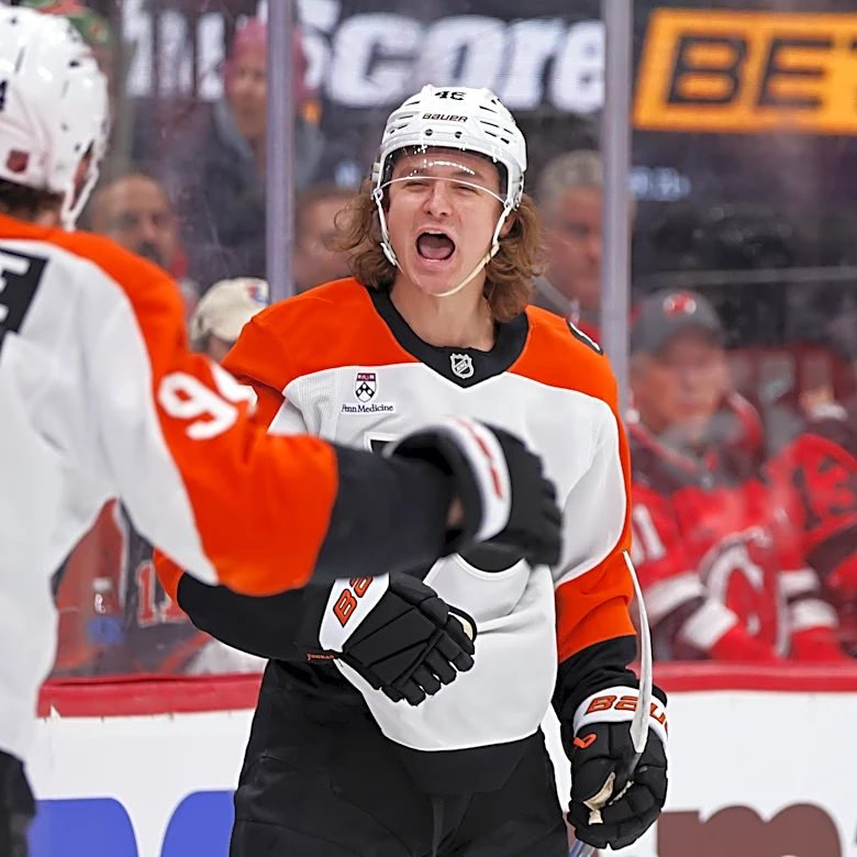 Zegras and Foerster each score twice as Flyers down Devils 5-1