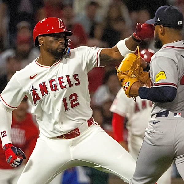 Brawl breaks out between Braves pitcher Reynaldo López and Angels slugger Jorge Soler