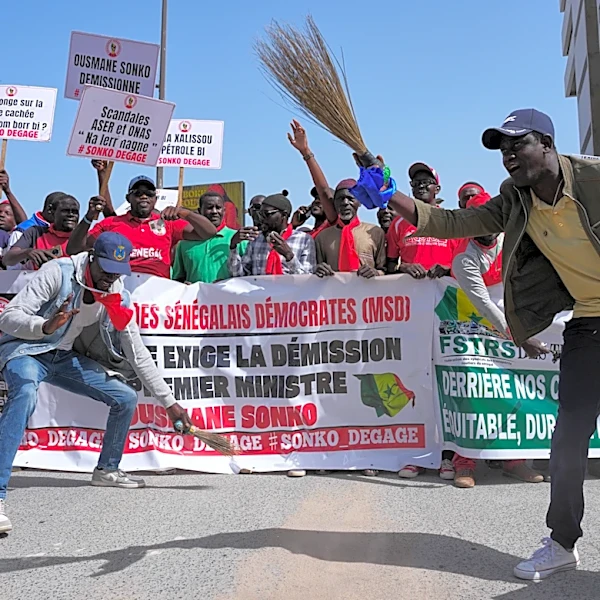 Hundreds march in Senegal's capital over broken government promises and rising costs