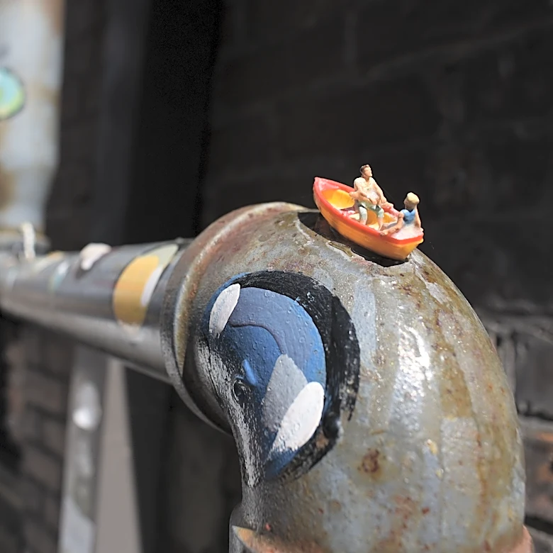 Miniature art transforms an alley into a surrealist wonderland at 'Mississippi's Tiniest Museum'