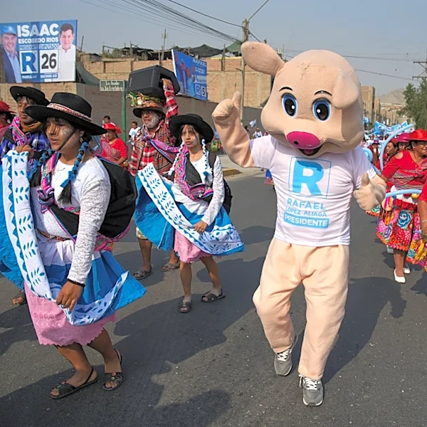 Peruvians choosing a president from 35-candidate pool in Sunday's election