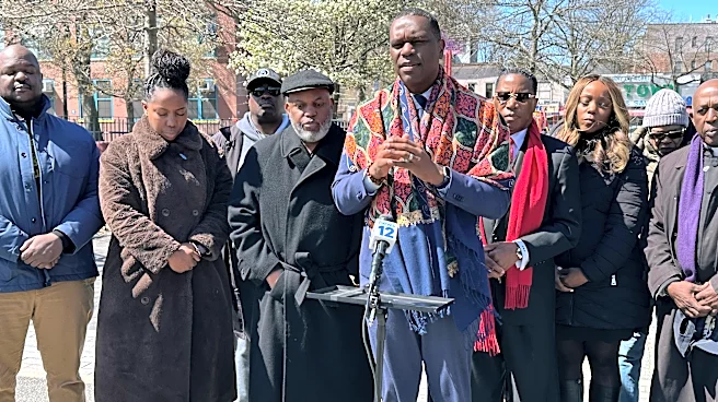 NYC Council member, Hochul aide rally with supporters to decry federal bribery probe