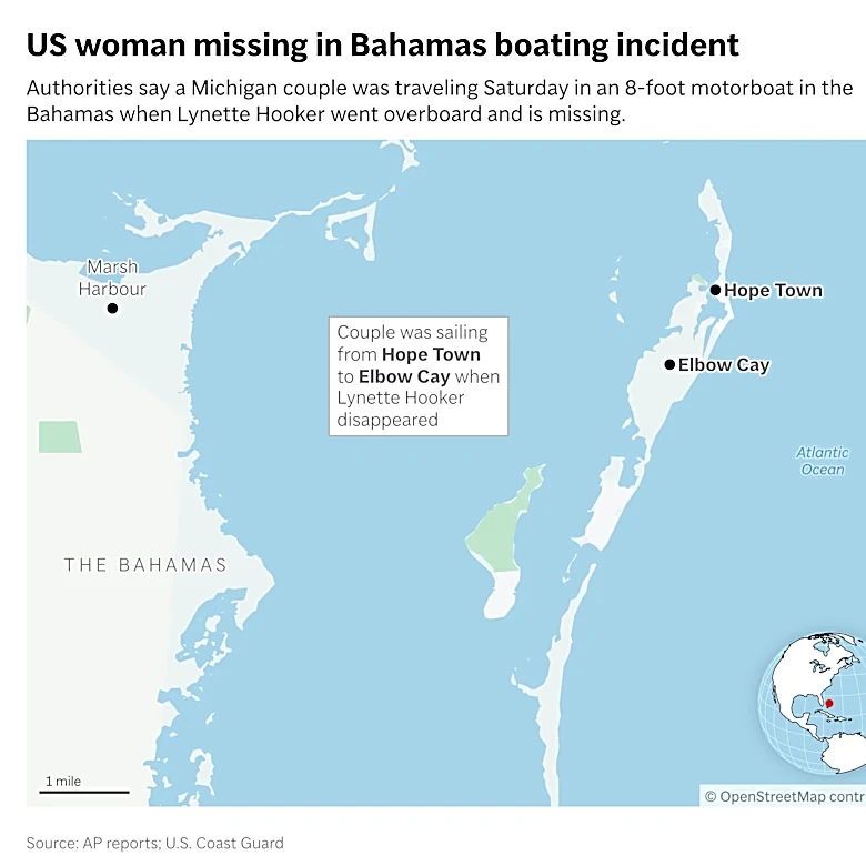 Husband arrested in Bahamas after US woman vanishes from boat denies wrongdoing, lawyer says