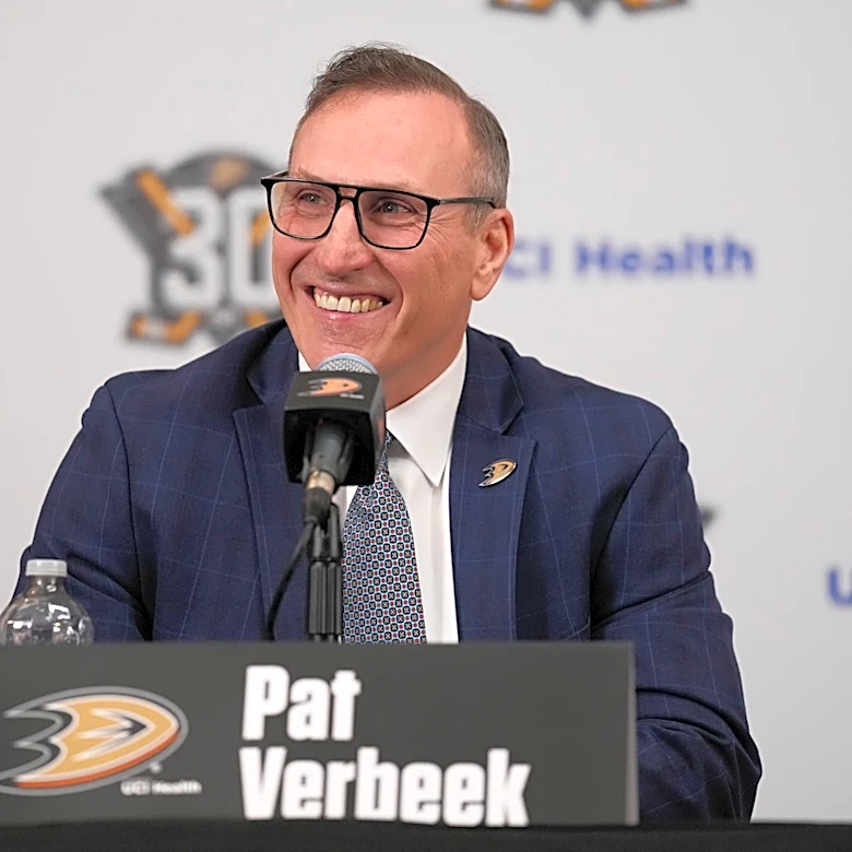 GM Pat Verbeek gets a multiyear contract extension from playoff-contending Anaheim Ducks