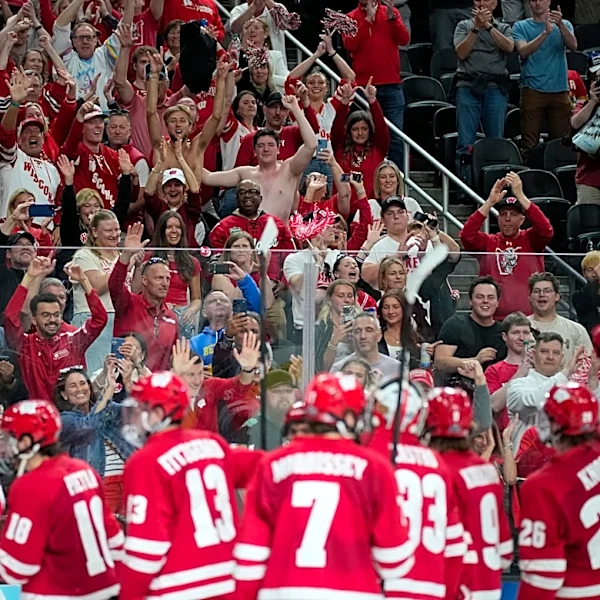 Conference bragging rights on the line as Wisconsin faces Denver for the NCAA hockey title
