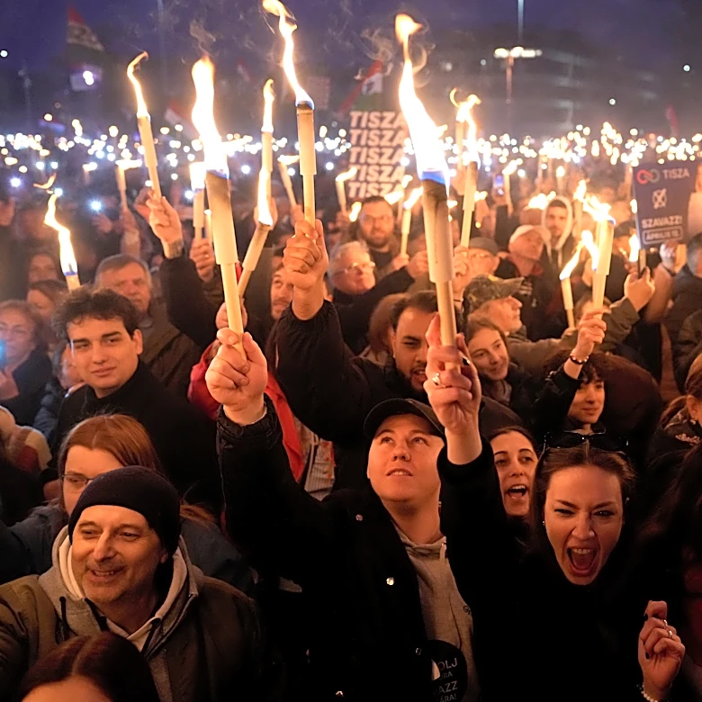 Hungarian election rivals Orbán and Magyar make final push for votes on eve of poll