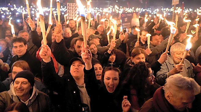 Hungarian election rivals Orbán and Magyar make final push for votes on eve of poll