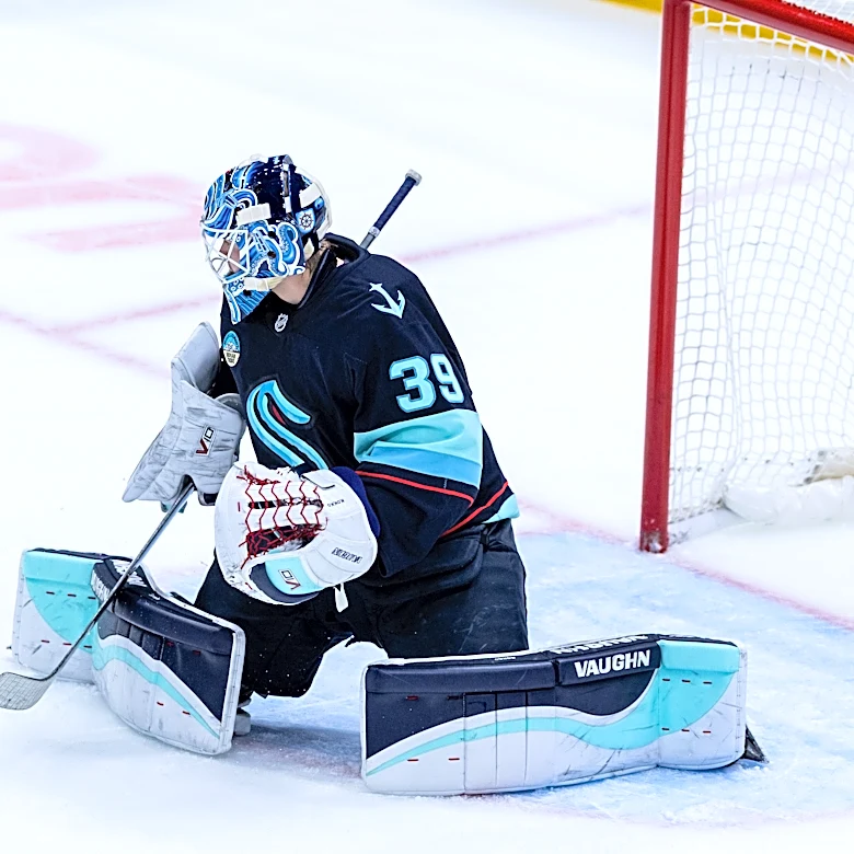 Kokko stops 26 shots in 1st NHL start as the Kraken beat the Flames 4-1