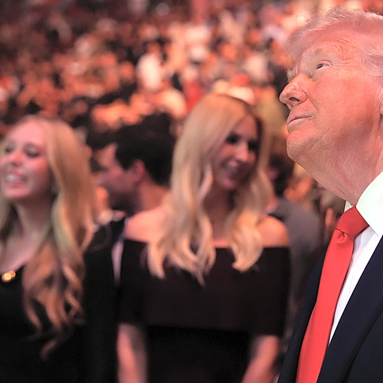 Trump takes the spotlight at UFC 327 in Miami, greeting Rogan and Rubio