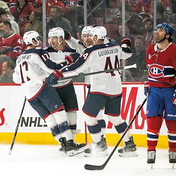 Coyle scores twice, Blue Jackets stay in playoff hunt with 5-2 win over Canadiens