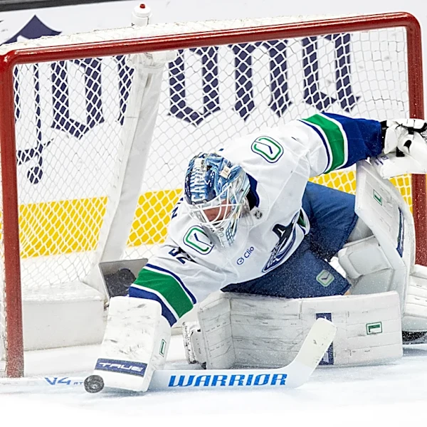 The Canucks deal a blow to the slim playoff hopes for the Sharks with a 4-3 shootout win
