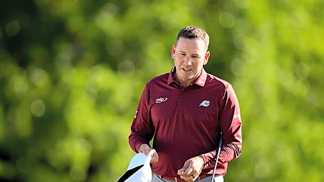 Garcia breaks driver in frustration at Masters, then carries Rahm's clubs in eventful early pairing