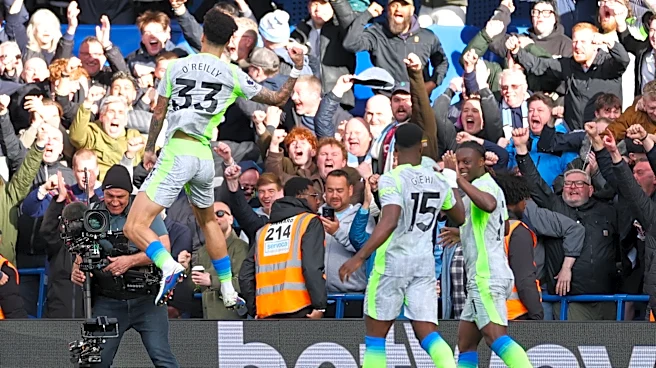 Man City closes in on Arsenal in Premier League title race with 3-0 win over Chelsea