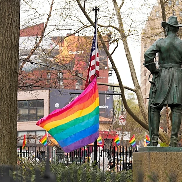 Trump administration agrees to return rainbow Pride flag to New York’s Stonewall monument