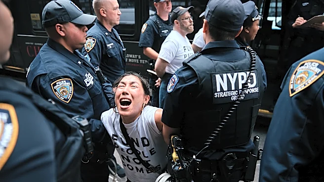 Dozens arrested as protesters demand Schumer and Gillibrand block sale of bombs to Israel