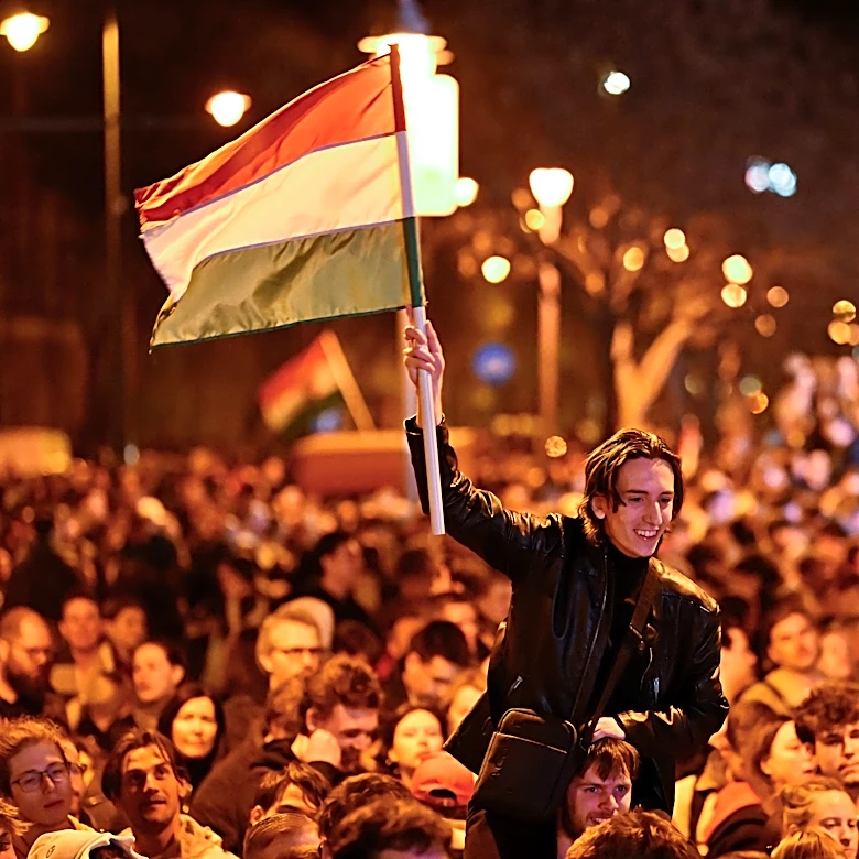 From chants on trams to a parliament rave, young Hungarians provided a soundtrack for Orbán’s defeat