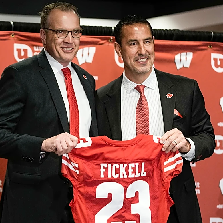 Wisconsin coach Luke Fickell says 'it's not easy to lose a friend' after McIntosh's exit
