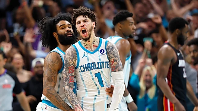 LaMelo Ball's layup, Miles Bridges' block at buzzer give Hornets 127-126 win over Heat in play-in