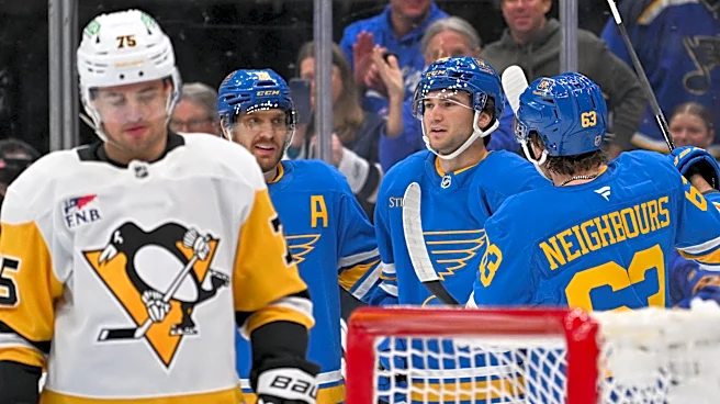 Jimmy Snuggerud scores twice, leads Blues back from 3-goal deficit to beat Penguins 7-5