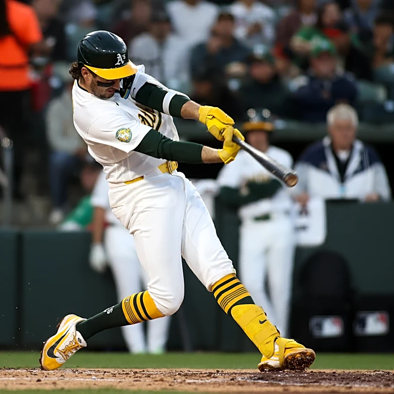 Jacob Wilson's 2-run single leads Athletics to 2-1 win that stops 7-game skid against Rangers