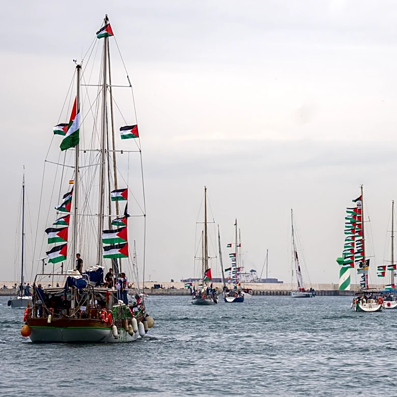 Flotilla carrying activists and aid for Palestinians in Gaza sets sail from Spain